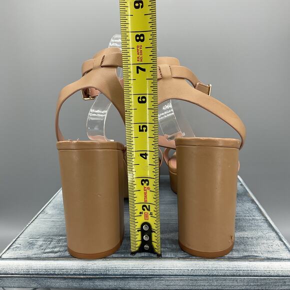 NEW Nordstrom Women’s Noanita-Lea Block Heel Sandals Tan Size 11M - Picture 4 of 12